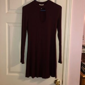 Burgundy wine dress